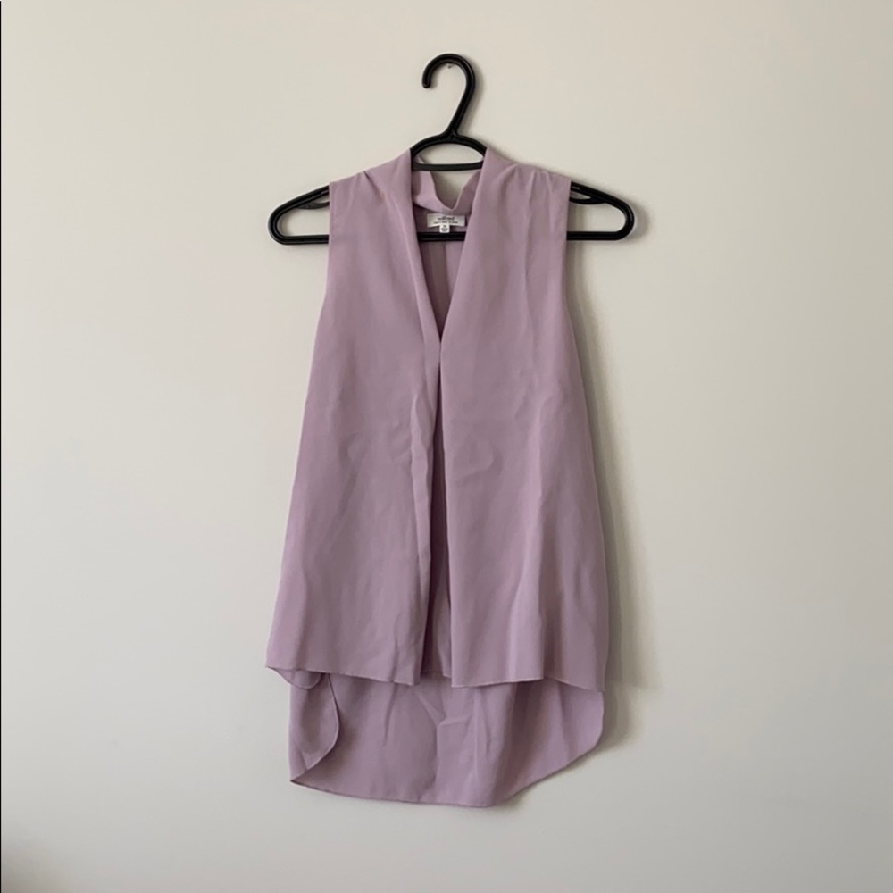 Aritzia Wilfred high-low blouse